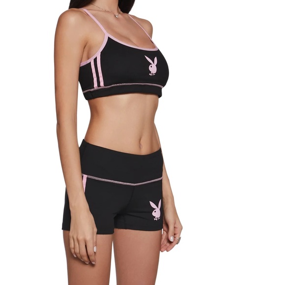 Dollskill x Playboy Sports Bra and Bike Short Set - Picture 5 of 6